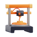 3d_printer 3d printer lunatri icon